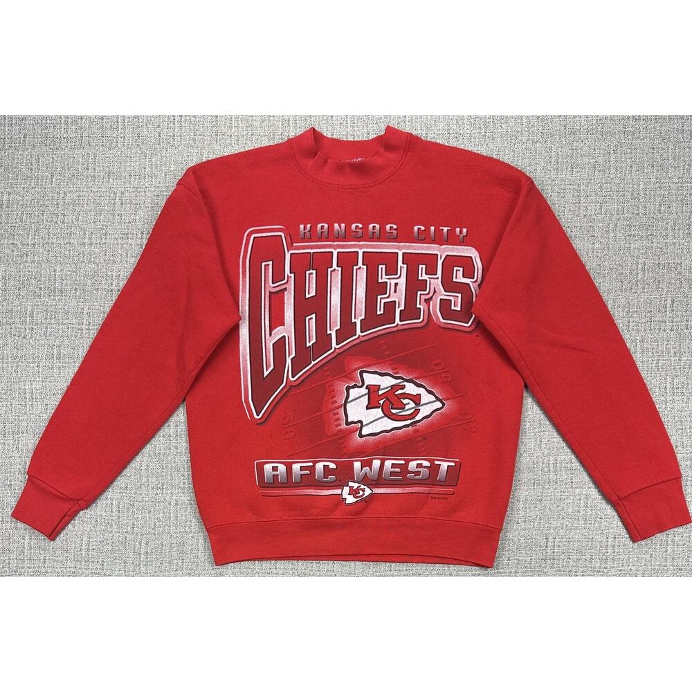 Vintage Kansas City Chiefs Sweatshirt Mens M Red Arrowhead Artex USA 90s